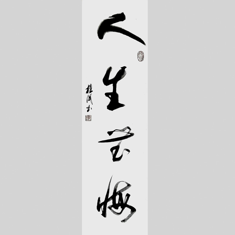 人生无悔 - 杨闯将军_书法艺术_墨缘斋文化网 纯手工