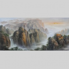 群山峻岭-张维源山水油画