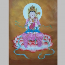 《菩萨图》双紫燕老师国画菩萨