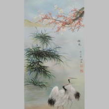 《相悦仙鹤》双紫燕老师国画花鸟作品