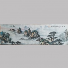 山水画《黄山云起》-楼开敏