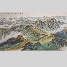 国画山水《长城》-张连合