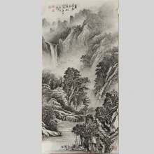 山水画《春来江水绿如蓝》-李社安