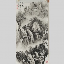 山水画《清泉》-李社安