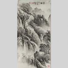 山水画《泉韵》-李社安