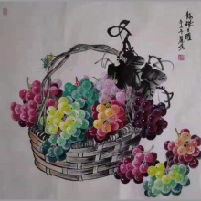 花鸟画《龙珠日耀》-刘丽芳