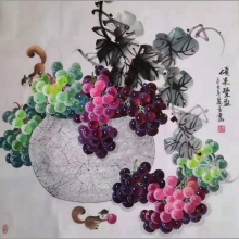 花鸟画《硕果丰盈》-刘丽芳