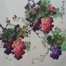 花鸟画《硕果丰盈》-刘丽芳