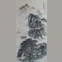 国画山水《富春家园》-楼开敏