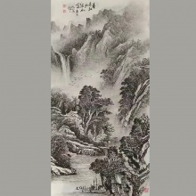 国画山水《春来江水绿如蓝》-李社安