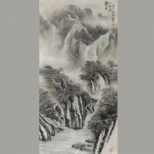 国画山水《乐在山水间》-李社安