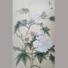 工笔画《芙蓉图​》胡媛瑗