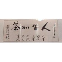 行书书法《人生如茶》姚孝文