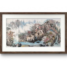 国画山水画《雨后秋色》-金朔瑫