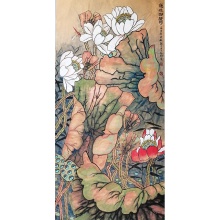 国画《莲花湖碧荷》姜晓琦