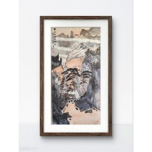 国画南山白云闲秋色-徐佩铭