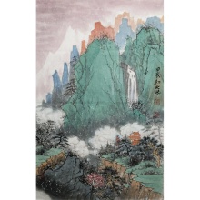 青绿山水-北龙