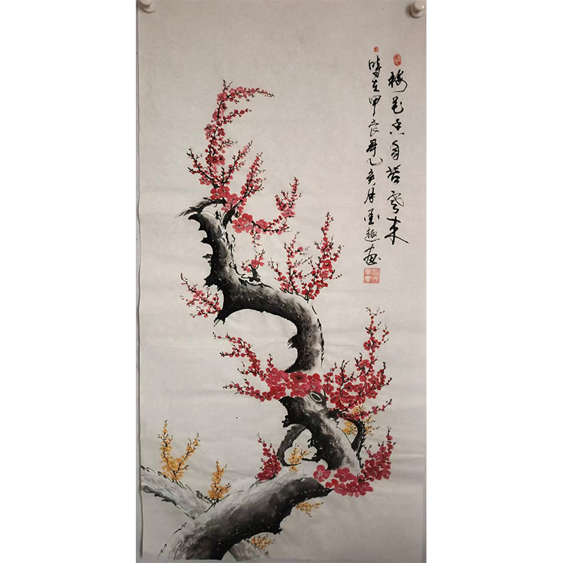 梅花国画《梅花香自苦寒来》冯智宏_国画艺术_墨缘斋文化网纯手工字画