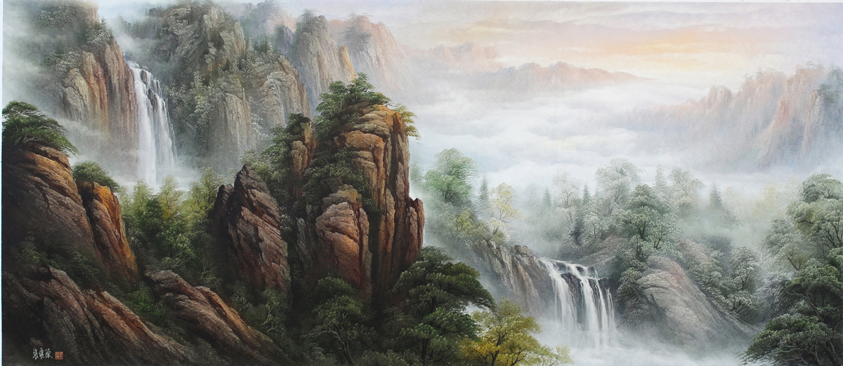 大好河山-张维源油画